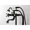 Kingston Brass CCK226K5 Freestanding Clawfoot Tub Faucet Package with Supply Line, Oil Rubbed Bronze CCK226K5